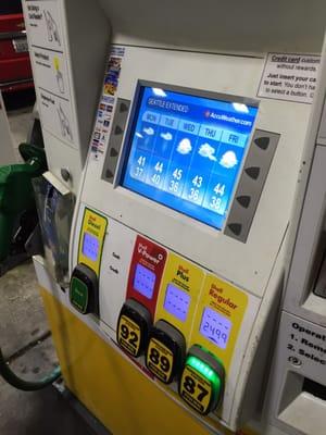 TV screens at the pumps