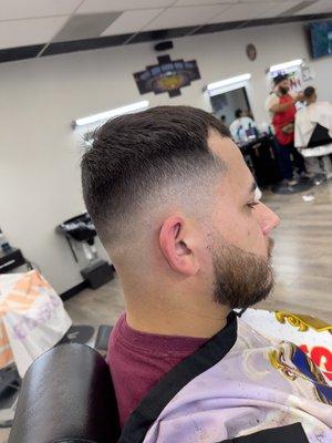 Mid skin fade