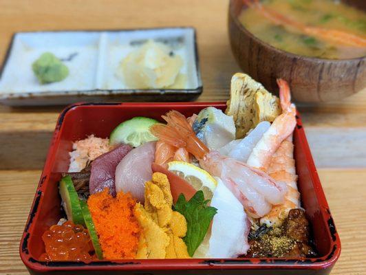 Ayu special Chirashi bowl $35~$40