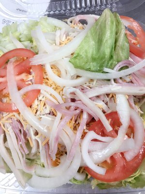 Like some salad, try our chef salad with turkey n ham