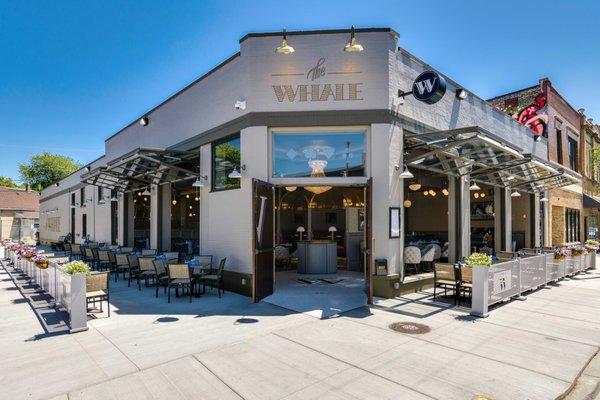 Restaurant Front with Windows Open