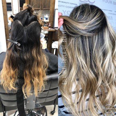 Balayage highlights