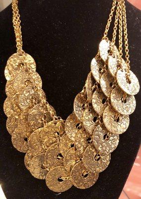 Amazing ornate disc necklace