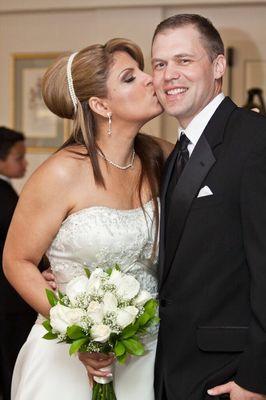 Wedding hair updo, extensions were added for this beautiful bride