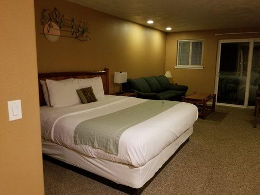 King size suite,  large room with balcony