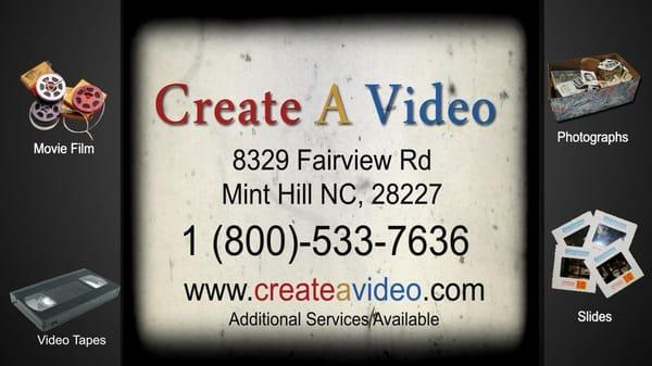 Preserve your family's history! Click here for more information

http://createavideo.com/