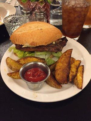 The ribeye sandwich. Let's eat!