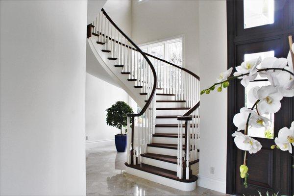 Custom hand railing and stair treads.