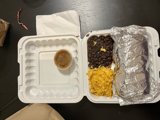 Burrito platter