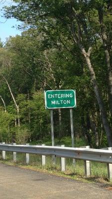 Town Of Milton -- Entering Milton Sign from Interstate 95, Route 1, Milton