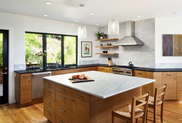 Every space in this Portland home interacts with nature, giving the home a serene and peaceful vibe.