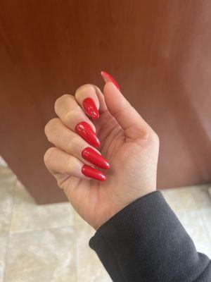 Hard gel manicure