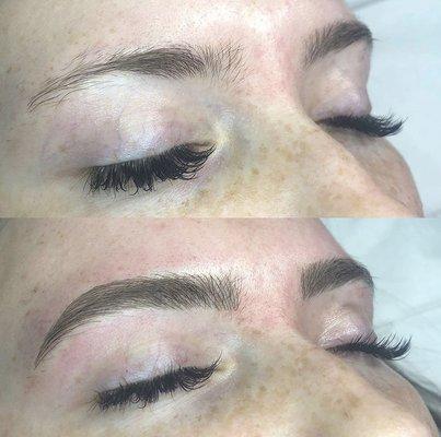 Microblading before and after