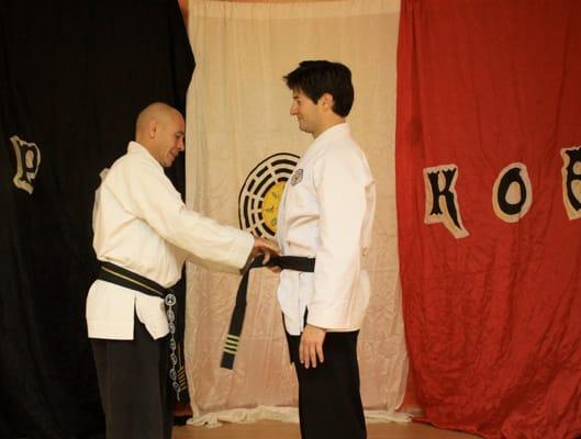 Congratulations Master Nicolas Nobile, on your 4th degree! Presented by Master Adrian Fratantoni