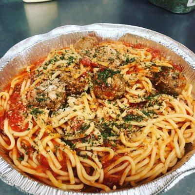 Delicious Italian style spaghetti, sooooo good