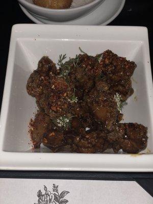 Szechuan chicken livers