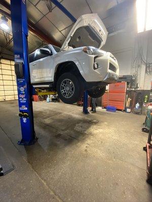 Routine 10k service being performed on my 2019 4Runner.