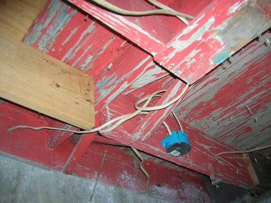 Amateur wiring is a fire safety concern.