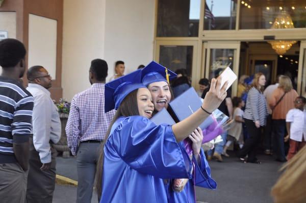 Selfie - proud graduates.