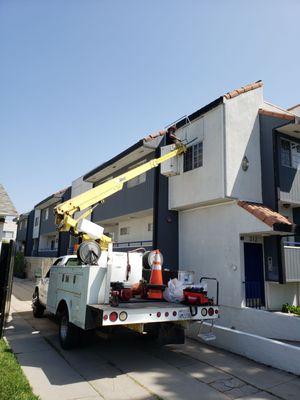 Hard to reach awnings no problem!!