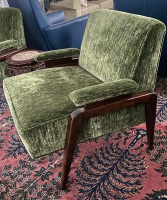 After Rider Reupholstered Chairs