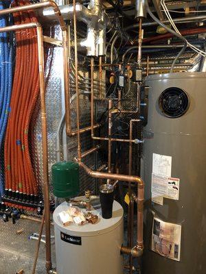 Heat pump whole house heating system