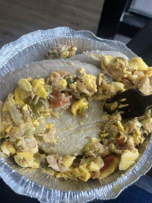 Ackee and salt Ackee and Saltfish Breakfasts is expensive and this is what I get!