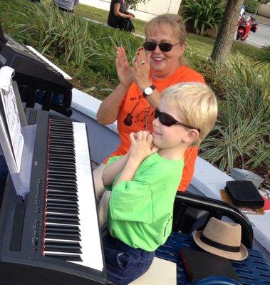 Recital at Chalk Festival Downtown of Sarasota