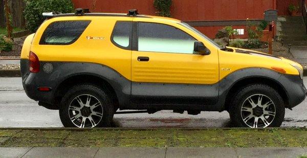 It was Yellow Tuesday at Ira’s Muffler shop today! Thanks Rob for fixing my baby Isuzu VX! It runs so much better and is so quiet....??