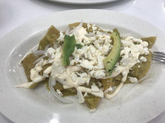 Chilaquiles Verdes con Pollo