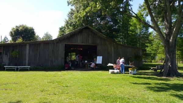 Barn area for events at The James Grace House - Plaquemine, LA.