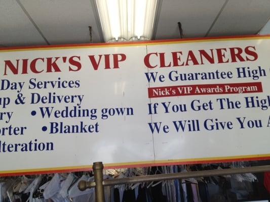 Nick's VIP Cleaners