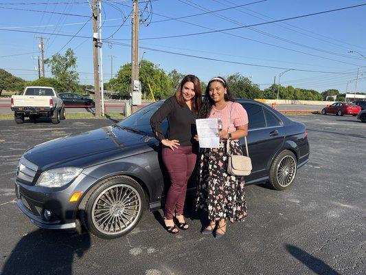 Congrats on your Mercedes Mrs. Padilla !