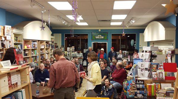 Dragonfly Books during an in-store author event