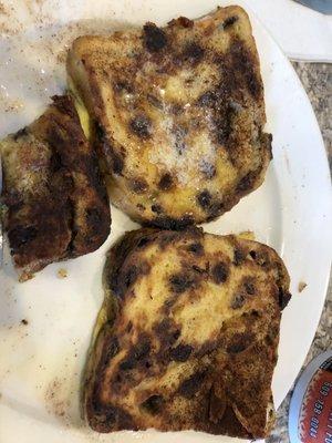 Raisin bread French toast