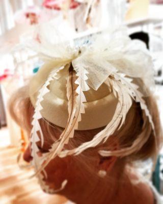 Side view of Wedding headpiece.