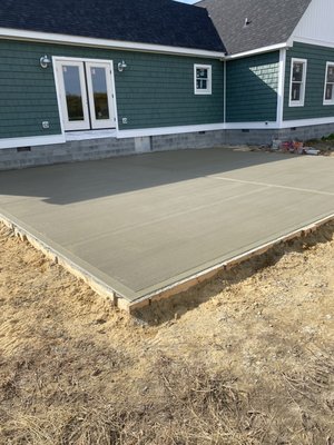 Concrete patio slab