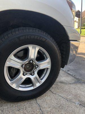 Missing wheel cover