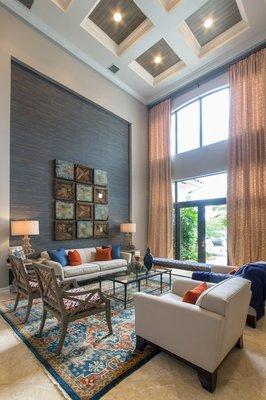 Coastal Living Room Design by Jenny Velasquez Design