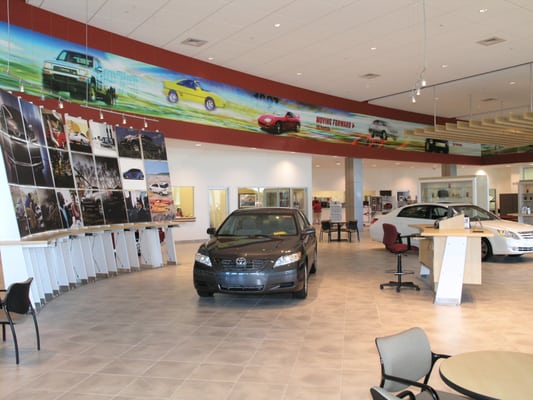 Showroom at Balise Toyota in West Springfield, MA