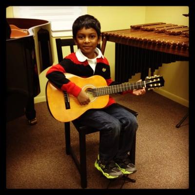 Guitar student in our Performance Plus Certificate Program.