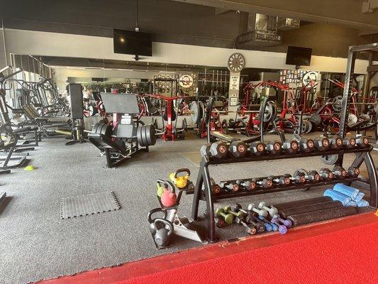 Weight training area