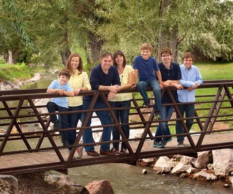 family portrait just outside Salt Lake