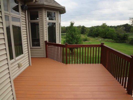 Deck refinishing completed project