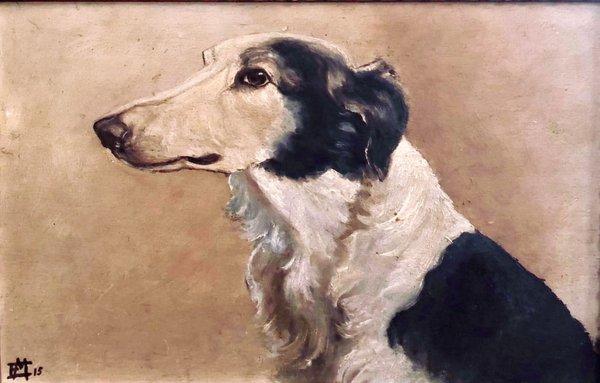 Portrait of a Borzoi, British 1915