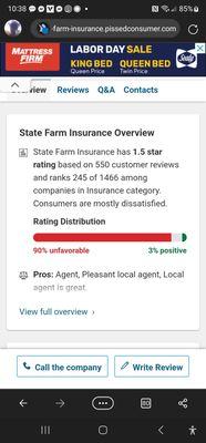 Google "State Farm Woke" Won't pay out on claims. Never had a claim in my life. Go woke go broke