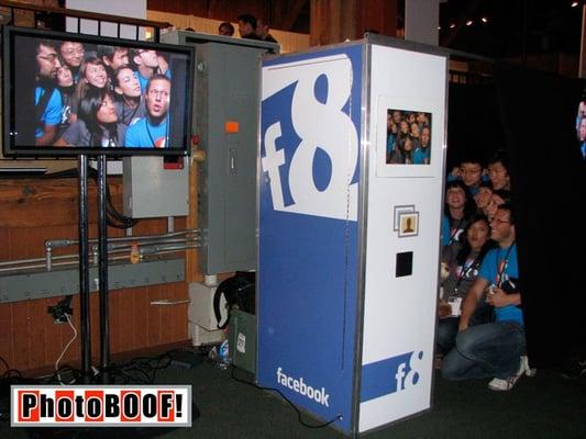 Facebook photo booth at F8 developers convention. San Francisco 2008