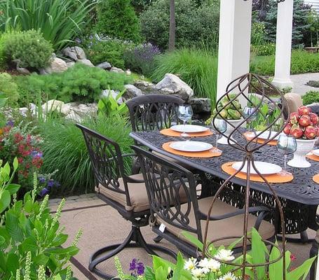 Outdoor living space, landscape design and construction project in Allentown, PA