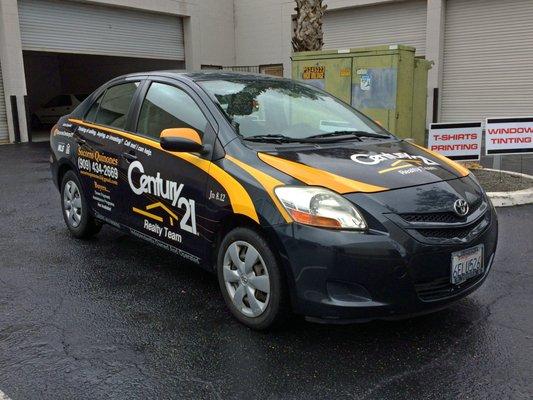 Partial wrap for Socorro@ Century 21 Realty Team.