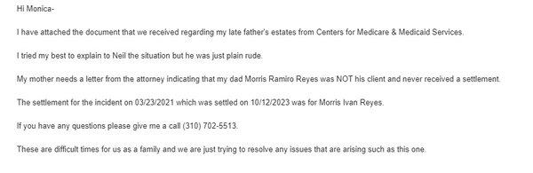 This is the email that I sent after I got off the call with him asking for help.